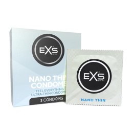 EXS Nano Thin prezerwatywy ultracienkie 3 sztuki, 53 mm