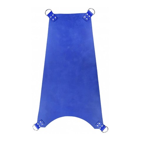 Mr. Sling Pas biodrowy skorzany regulowany 4-punktowy niebieski