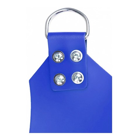 Mr. Sling Pas skorzany 4-punktowy niebieski 100cm szeroki front