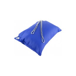 Mr. Sling Poduszka skorzana niebieska komfortowa do uprzęży 20cm