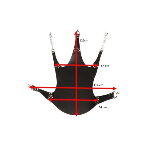 Mr. Sling Skorzany Pas z 5 Punktami Zawieszenia 113x122cm