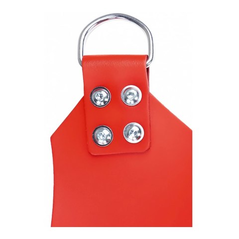 Mr. Sling Skorzany pas 4-punktowy czerwony regulowany 100x62 cm