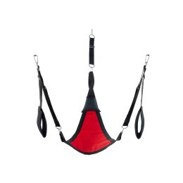 Mr. Sling Uprząż tekstylna chusta trojkątna czerwona z akcesoriami