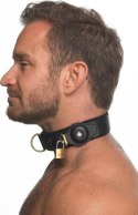 XR Brands Collar With Tracking System skorzana regulowana czarna