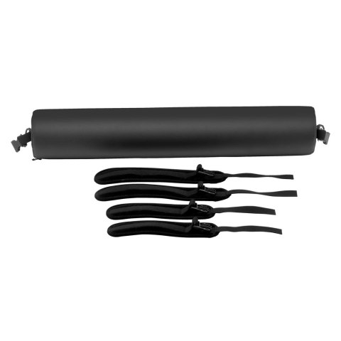 XR Brands Deluxe drążek unieruchamiający z poduszką i kajdankami