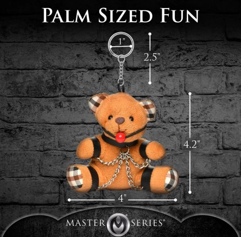 XR Brands Keychain Misiu BDSM Jasnobrzoskwiniowy 4,2 cala brelok