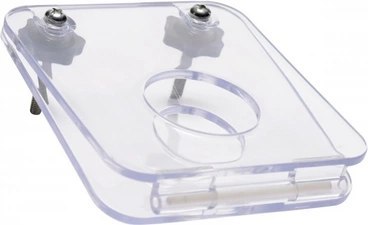 XR Brands Master Series - Akrylowa prasa intymna regulowana, transparentna