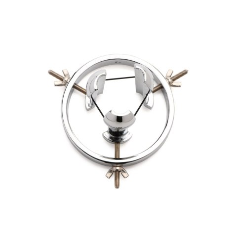 XR Brands Stalowy eksplorator anatomiczny - regulowana średnica 4-9,6 cm