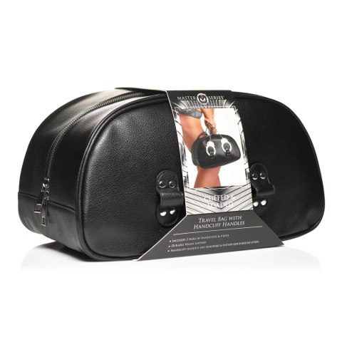 XR Brands Torba podrożna Bondage z mankietami i uchwytami, czarna