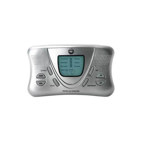 XR Brands Zeus Electrosex Deluxe Digital Power Box - zestaw dwukanałowy z timerem