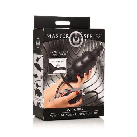 XR Brands nadmuchiwany korek silikonowy z wypustkami, regulowany rozmiar