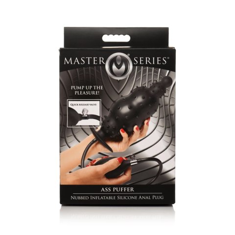 XR Brands nadmuchiwany korek silikonowy z wypustkami, regulowany rozmiar