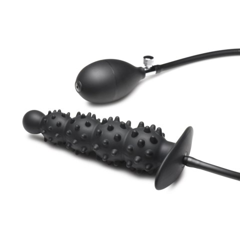 XR Brands nadmuchiwany korek silikonowy z wypustkami, regulowany rozmiar