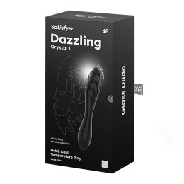 Satisfyer Dazzling Crystal 1 Szklany masażer intymny czarny