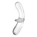 Satisfyer Double Glass - dwustronny model szklany, przezroczysty