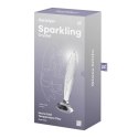 Satisfyer Sparkling - Szklany model intymny przezroczysty, 18 cm