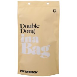 Doc Johnson Double Dong 33 cm - elastyczny model dwustronny, przezroczysty