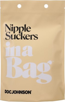 Doc Johnson Silikonowe przyssawki do ciała - para, transparentne