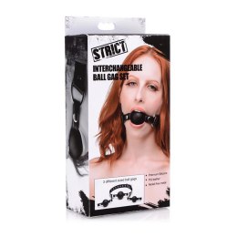 XR Brands BallGag System silikonowy zestaw 3 wymiennych kulek