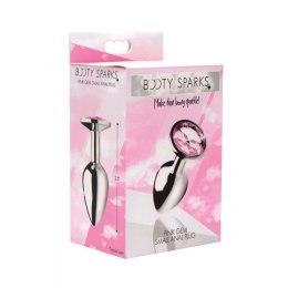 XR Brands Booty Sparks korek ozdobny z kryształkiem czerwony S