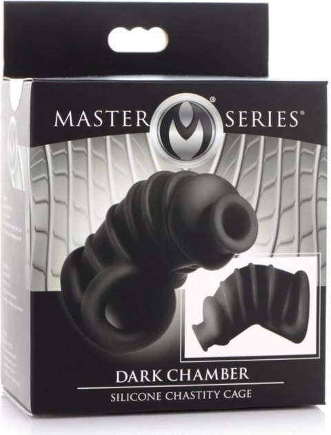 XR Brands Dark Chamber silikonowa klatka zabezpieczająca, czarna