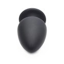 XR Brands Master Series - Ściskany korek analny średni, elastyczny silikon