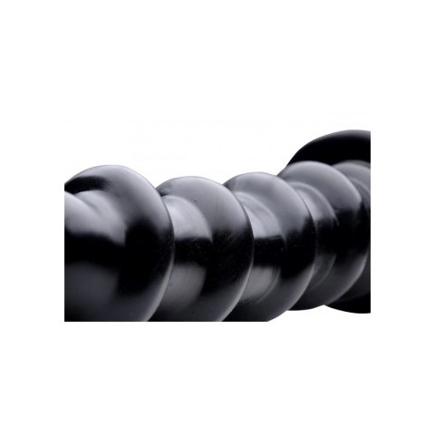 XR Brands Master Series Spiral czarny model śrubowy z przyssawką XL