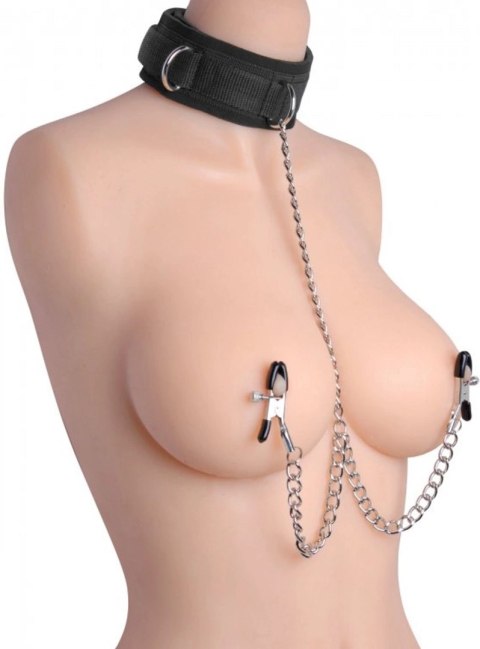 XR Brands Master Series kołnierz z systemem łańcuchow i zaciskami