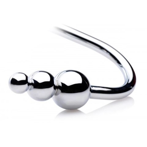 XR Brands Meat Hook model z kulkami - stalowy hak z pierścieniem