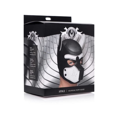 XR Brands Neoprene Puppy Hood elastyczna maska neoprenowa czarna