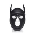 XR Brands Neoprene Puppy Hood - regulowana maska neoprenowa czarna