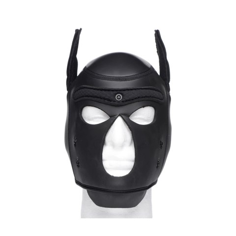 XR Brands Neoprene Puppy Hood - regulowana maska neoprenowa czarna