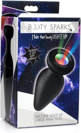 XR Brands Plug analny LED mały - silikonowy, zmienne kolory światła