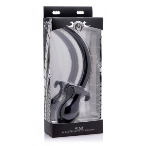 XR Brands Puppy Tail silikonowy korek w kształcie ogonka, czarny