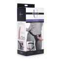 XR Brands Strap-On - silikonowy model z uprzężą, 19 cm, podwojna gęstość