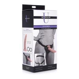 XR Brands Strap-On - silikonowy model z uprzężą, 19 cm, podwojna gęstość