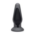 XR Brands silikonowy korek analny z funkcją elektrostymulacji, duży