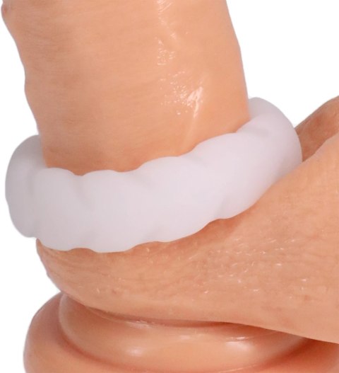 Doc Johnson Fat Tire pierścień silikonowy anatomiczny czarny