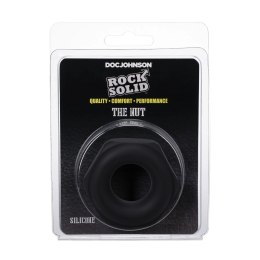 Doc Johnson Rock Solid silikonowy pierścień kanciasty czarny