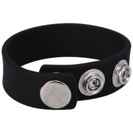 Doc Johnson Snap Collar silikonowy pierścień regulowany 3-stopniowy czarny