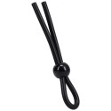 Doc Johnson Sznurek silikonowy Lasso Secur-Lok regulowany czarny