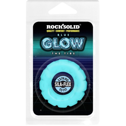 Doc Johnson The Tire silikonowy pierścień anatomiczny świecący