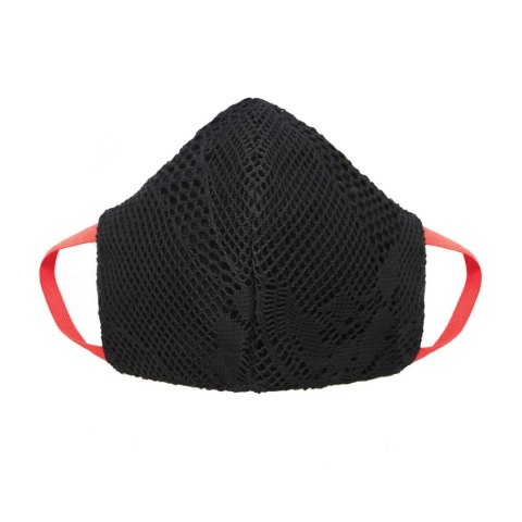 Leg Avenue Allure maska bawełniana z czerwonymi paskami