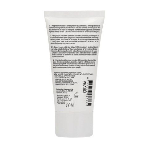 Pharmquests Shots Naturalny lubrykant wodny z CBD 50 ml