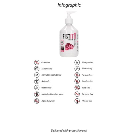 Shots Fist It Boybutter żel intymny wodny 500ml pompka