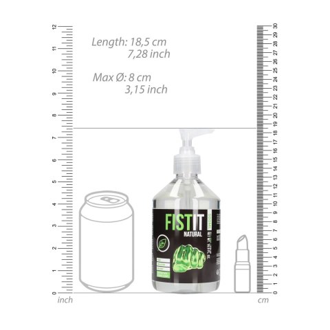 Shots Fist It Water-Based Lubrykant 500 ml - Naturalny, Wegański, Eco