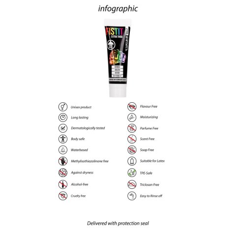 Shots Fist It Żel intymny gęsty wodny tęczowy 25 ml