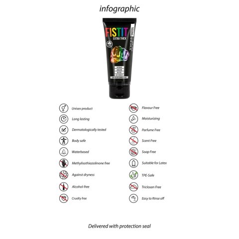 Shots Fist It żel intymny gęsty na bazie wody tęczowy 100ml