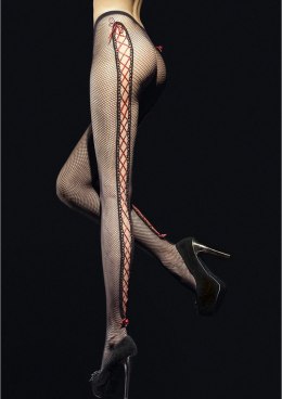 Fiore Hosiery Invito 40 den Rajstopy z siateczki, sznurowany szew