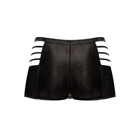 Male Power Cage Matte spodenki intymne XL czarne z wycięciami